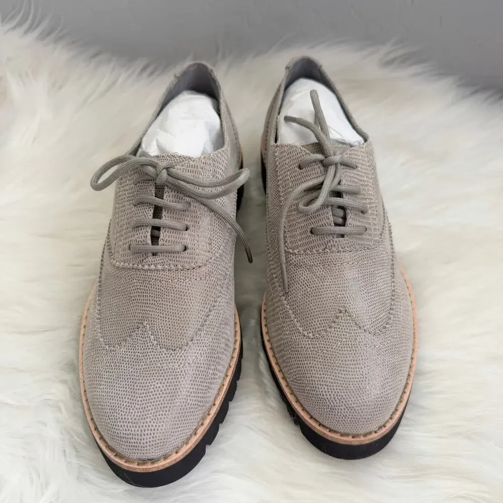 New Donald J Pliner Academia Eriel Lizard Suede Loafer Size 5